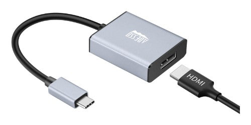 Adesso USB-C TO DISPLAY PORT ADAPTER 5.91" (0.15 m) USB Type-C DisplayPort Aluminum