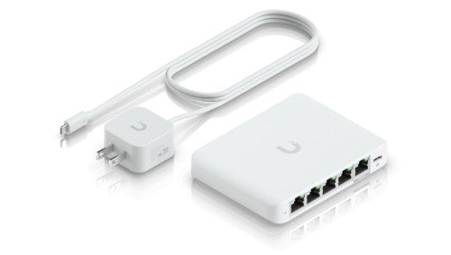 Ubiquiti UniFi Flex Mini 2.5G Managed 2.5G Ethernet (100/1000/2500) Power over Ethernet (PoE) Desktop White