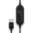 Aluratek AWHU01FJ headphones/headset Wired Head-band Calls/Music USB Type-A Black