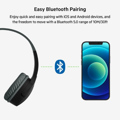 Belkin SoundForm Mini Headset Wireless Head-band Calls/Music USB Type-C Blue