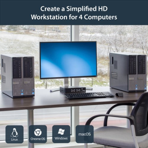 StarTech.com SV431DPUA KVM switch Black