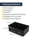 StarTech.com SV231DPDDUA2 KVM switch Black