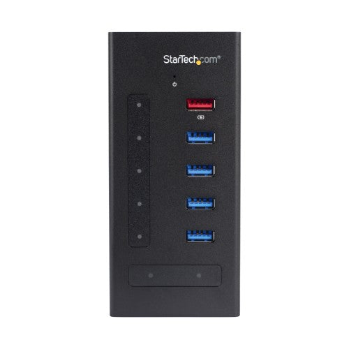 StarTech.com HB30C5A2CST interface hub USB 3.2 Gen 1 (3.1 Gen 1) Type-B 5000 Mbit/s Black