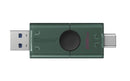 Kingston Technology DataTraveler DuoG2 USB flash drive 256 GB USB Type-A / USB Type-C 3.2 Gen 1 (3.1 Gen 1) Black, Green