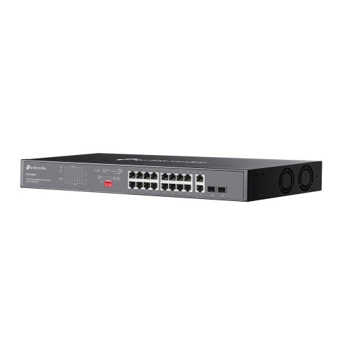 TP-Link Omada DS1018GMP network switch Unmanaged Gigabit Ethernet (10/100/1000) Power over Ethernet (PoE) 1U Black