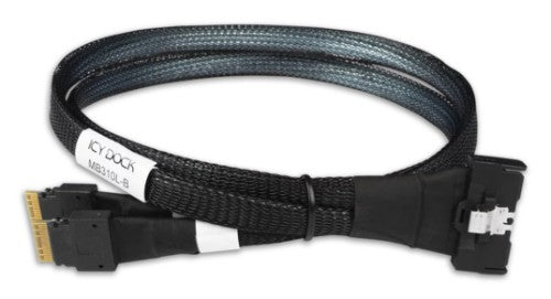 Icy Dock MB310L-B Serial Attached SCSI (SAS) cable 19.7" (0.5 m) Black