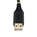 StarTech.com 1P3FFCB-USB-SERIAL serial cable Black 39.4" (1 m) USB Type-A RS-232