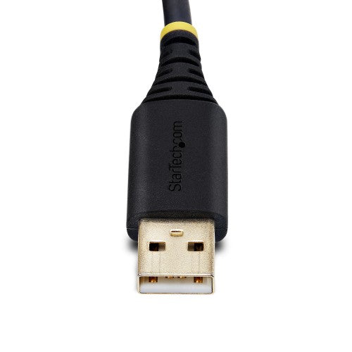 StarTech.com 1P3FFCB-USB-SERIAL serial cable Black 39.4" (1 m) USB Type-A RS-232