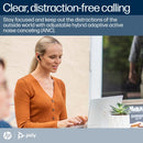 Poly Voyager Free 60 UC Carbon Black Earbuds +BT700 USB-A Adapter +Basic Charge Case