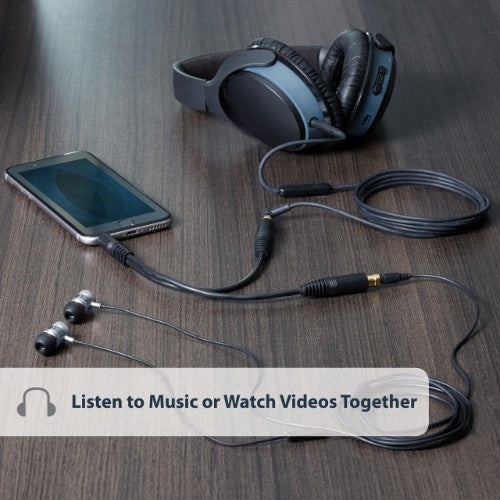 StarTech.com MUY1MFF audio cable 5.91" (0.15 m) 3.5mm 2 x 3.5mm Black