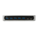 StarTech.com HB30C5A2CSC interface hub USB 3.2 Gen 1 (3.1 Gen 1) Type-B 5000 Mbit/s Black, Silver