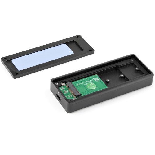 StarTech.com M2E1BRU31C storage drive enclosure SSD enclosure Black M.2