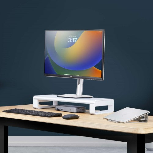 StarTech.com 1MFSW-MONITOR-RISER monitor mount / stand Desk Silver