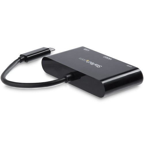 StarTech.com CDP2VGAUACP laptop dock/port replicator Wired USB 3.2 Gen 1 (3.1 Gen 1) Type-C Black