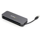 StarTech.com HB30AM4AB interface hub USB 3.2 Gen 1 (3.1 Gen 1) Type-A 5000 Mbit/s Black, Gray