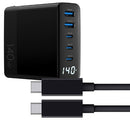 4XEM 4X140WCHRGKIT10B mobile device charger Universal Black AC Fast charging Indoor