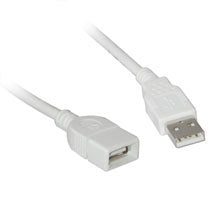 C2G USB A Male to A Female Extension Cable 3m USB cable 118.1" (3 m) White