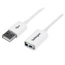 StarTech.com 3m USB2.0 m/f USB cable 118.1" (3 m) USB A White