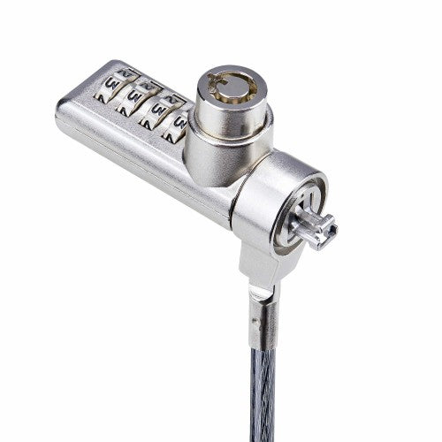 StarTech.com DUALKA10-LAPTOP-LOCK cable lock Black, Steel 78.7" (2 m)