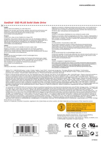 SanDisk Plus 240 GB 2.5" Serial ATA III SLC