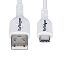 StarTech.com USB2AC3FWHE USB cable USB 2.0 35.4" (0.9 m) USB A USB C White