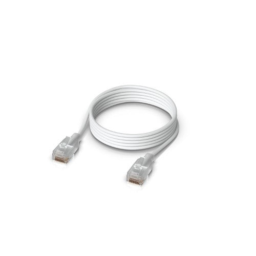 Ubiquiti UACC-Cable-Patch-EL-1M-W networking cable Translucent, White 39.4" (1 m) Cat6