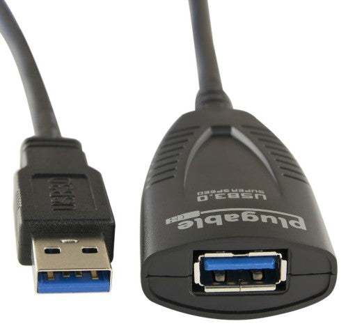 Plugable Technologies USB3-5M-D USB cable 196.9" (5 m) USB 3.2 Gen 1 (3.1 Gen 1) USB A Black