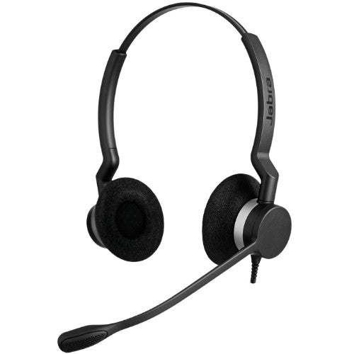 Jabra BIZ 2300 QD Duo Headset Wired Head-band Office/Call center Black