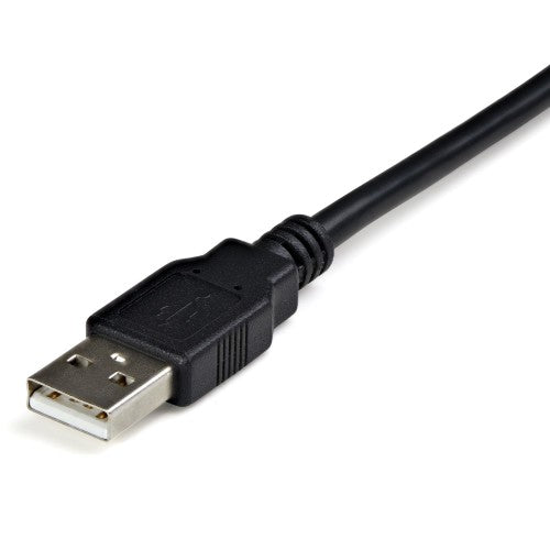 StarTech.com ICUSB422 cable gender changer DB9 M USB-A FM Black