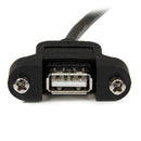StarTech.com USBPNLAFAM3 USB cable USB 2.0 35.4" (0.9 m) USB A Black