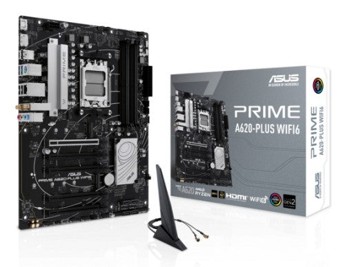 ASUS PRIME A620-PLUS WIFI6 motherboard AMD A620 Socket AM5 ATX