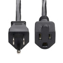 StarTech.com 231A-8A00-POWER-CORD power cable Black 118.1" (3 m) NEMA 5-15P NEMA 5-15R