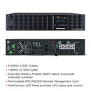 CyberPower OL3000RTXL2UN uninterruptible power supply (UPS) Double-conversion (Online) 3 kVA 2700 W 7 AC outlet(s)