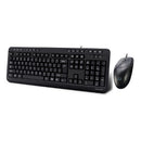 Adesso AKB-132CB keyboard Mouse included Home USB QWERTY US English Black