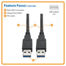 Tripp Lite U325-006 USB cable USB 3.2 Gen 1 (3.1 Gen 1) 72" (1.83 m) USB A Black