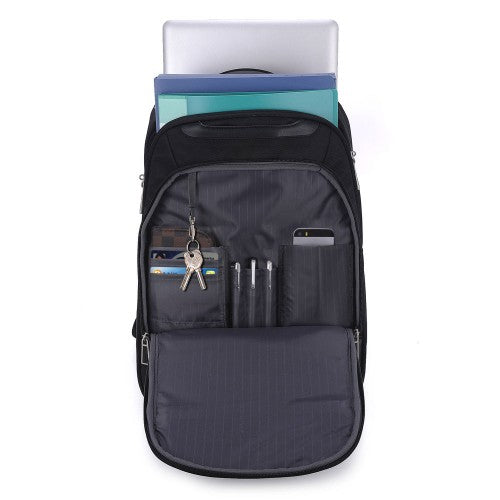 Eco Style Tech Exec -Checkpoint Friendly backpack Black