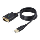 StarTech.com 1P3FFCB-USB-SERIAL serial cable Black 39.4" (1 m) USB Type-A RS-232