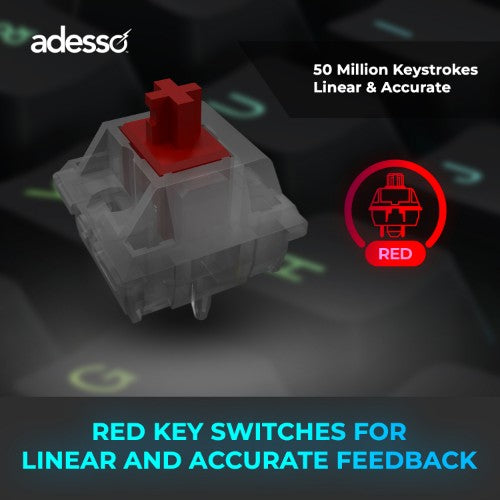 Adesso EasyTouch 1300 keyboard Home/Office USB + RF Wireless + Bluetooth QWERTY US English Black, Gray