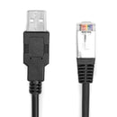 Rocstor Y10C851-B1 serial cable Black 119.7" (3.04 m) USB Type-A RJ-45