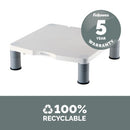 Fellowes Standard Monitor Riser 21" Desk Gray, White