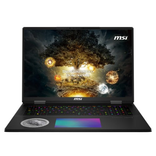 MSI Titan 18 HX DRAGON EDITION NORSE MYTH A2XWJG-440US laptop Intel Core Ultra 9 285HX 18" UHD+ 96 GB DDR5-SDRAM 6 TB SSD NVIDIA GeForce RTX 5090 Wi-Fi 7 (802.11be) Windows 11 Pro Black