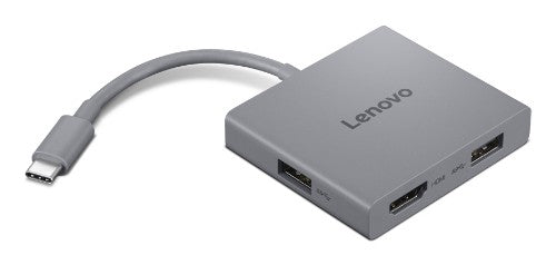 Lenovo GX91R64790 laptop dock/port replicator Wired USB 3.2 Gen 1 (3.1 Gen 1) Type-C Gray