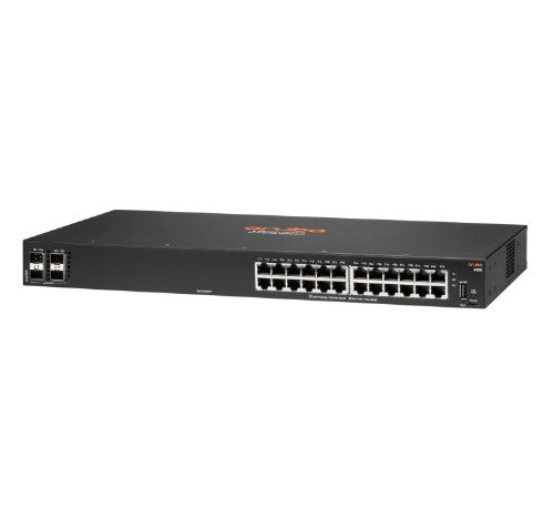 HPE Aruba Networking 6100 24G 4SFP+ Managed L3 Gigabit Ethernet (10/100/1000) 1U Black