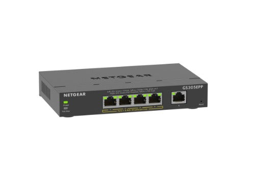 NETGEAR GS305EPP Managed L2/L3 Gigabit Ethernet (10/100/1000) Power over Ethernet (PoE) Black