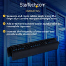 StarTech.com CMDUCT2U rack accessory Cable management panel