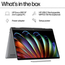 HP ENVY x360 14-fa0023dx AMD Ryzen™ 7 8840HS Hybrid (2-in-1) 14" Touchscreen 2K 16 GB LPDDR5-SDRAM 1 TB SSD Wi-Fi 6E (802.11ax) Windows 11 Home Silver