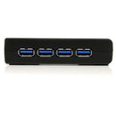 StarTech.com ST4300USB3 interface hub USB 3.2 Gen 1 (3.1 Gen 1) Type-B 5000 Mbit/s Black