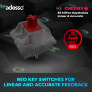 Adesso EasyTouch 1500 keyboard Home/Office USB + RF Wireless + Bluetooth QWERTY US English Black, Gray