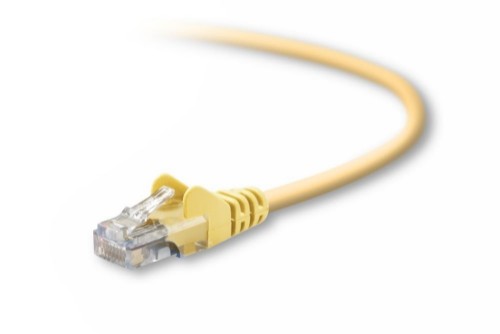 Belkin Cat5e, 20ft, 1 x RJ-45, 1 x RJ-45, Yellow networking cable 236.2" (6 m)
