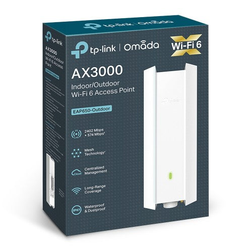 TP-Link Omada EAP650-Outdoor 3000 Mbit/s White Power over Ethernet (PoE)